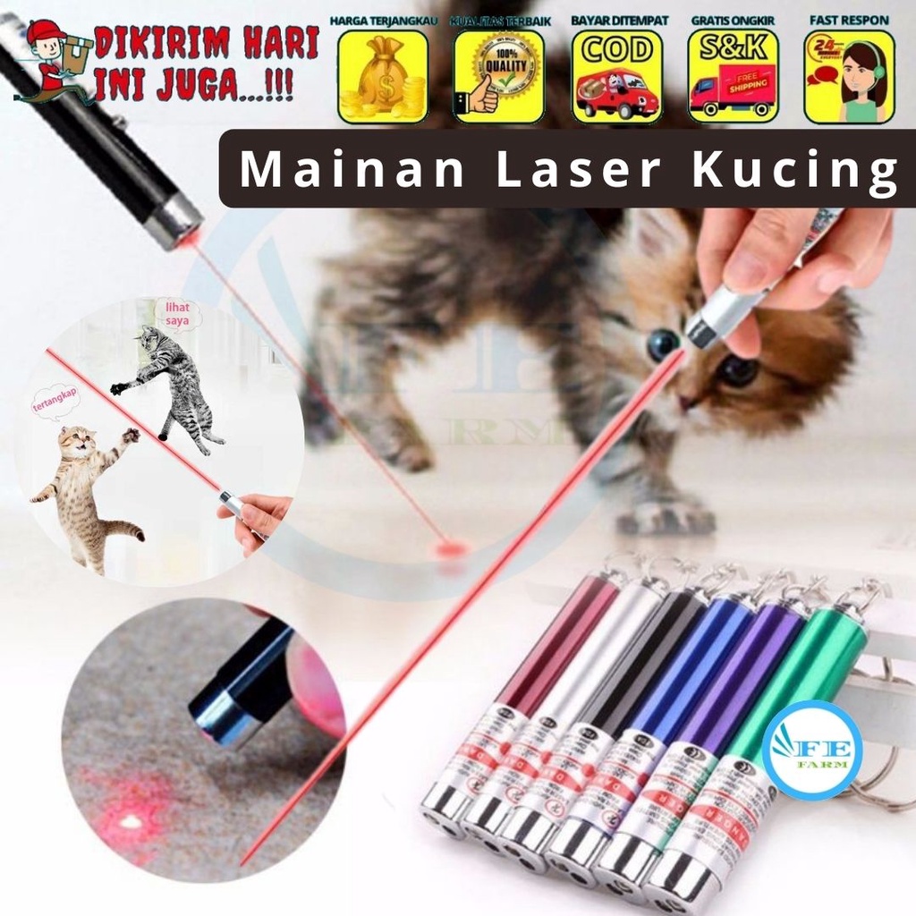 Mainan Kucing LASER KUCING Laser 3 in 1 (FREE BATERAI) FEFARM