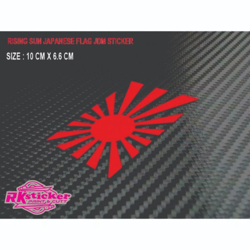 

JDM STICKER - STIKER JAPANESE RISING SUN FLAG