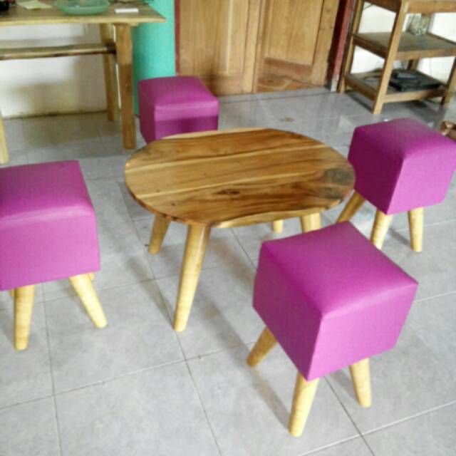 Meja kursi unik cafe resto warmindo