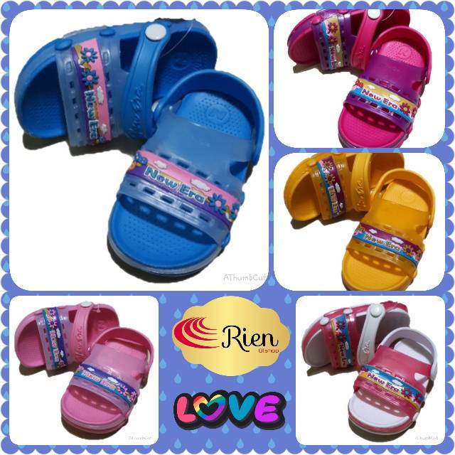 Sandal anak new era tali perempuan