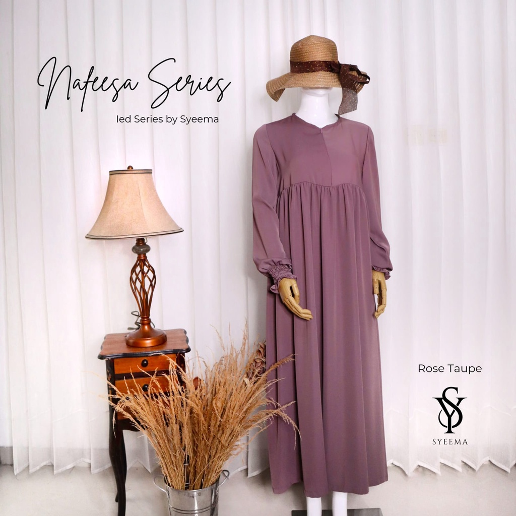 Gamis Nafeesa Series Rose Taupe by Syeema