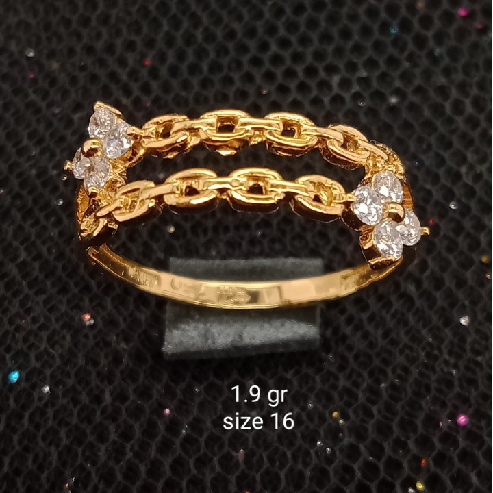 Cincin Emas 17K - 1.9 gr Kadar 750 - 1315