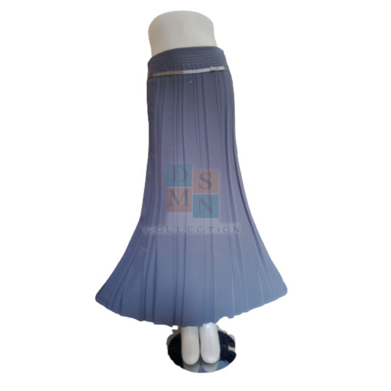 Rok Kerja Plisket Wanita Panjang Muslim-ABU