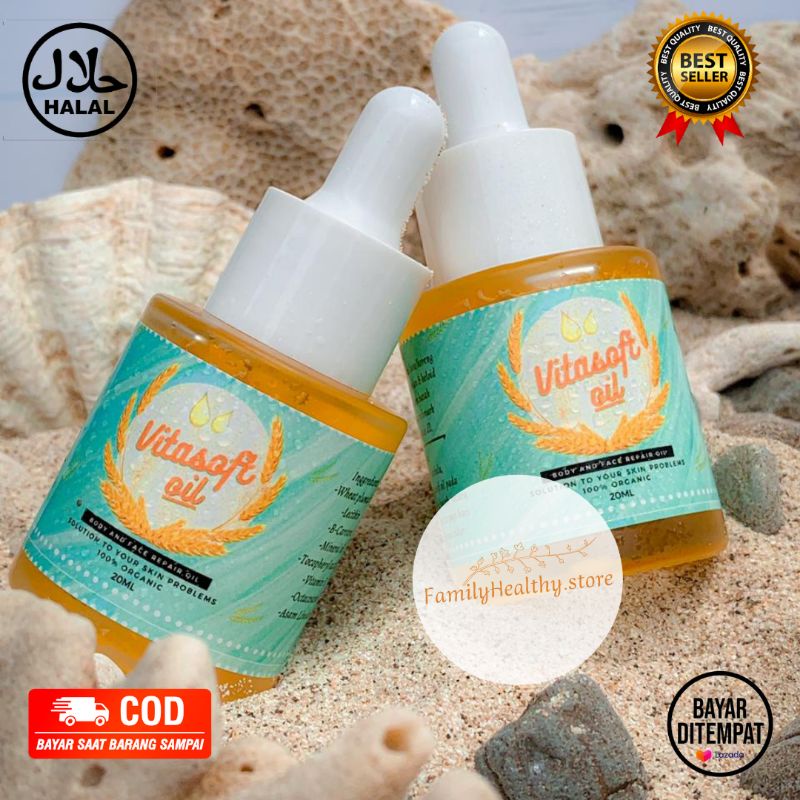 VITA SOFT OIL ORIGINAL(PENGHILANG BEKAS LUKA, KORENG DAN KELOID)