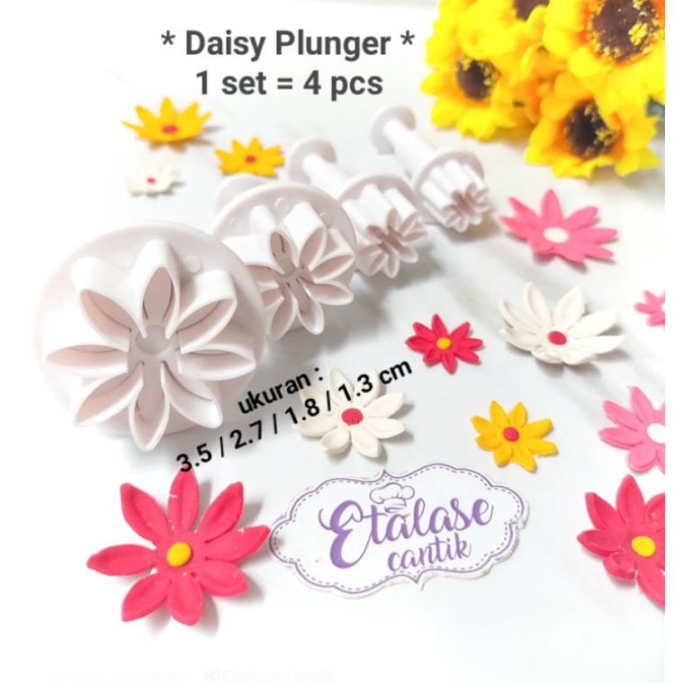 33pcs Plunger Fondant /Cutter / Fondant Stamp/Cetakan Fondant /Fondant tools