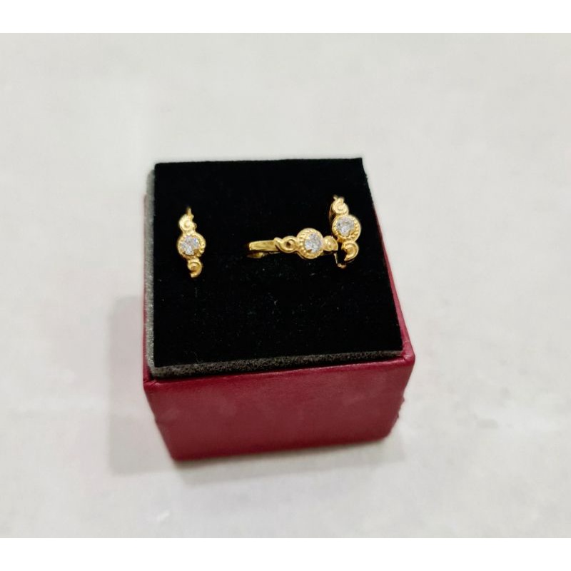 1 set Perhiasan Emas Asli with box