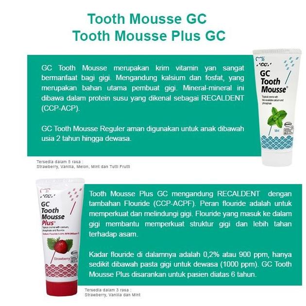 VITAMIN GC TOOTH MOUSSE REGULAR UNTUK ANAK DAN DEWASA