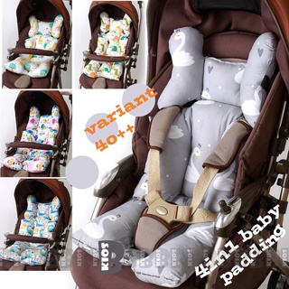 Image of 4in1 UNIVERSAL ALAS STROLLER BAYI CAR SEAT BOUNCER 5 LUBANG / SEAT PADDING BABY / ALAS KURSI MAKAN