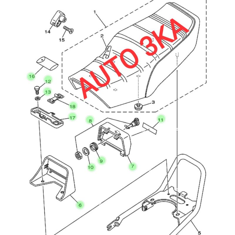 RB1 TOOLBOX TOOLKIT TOOL BOX TOOL KIT SET RX KING RXKING ORIGINAL 29N-F1780-00 3KA-F8100-00