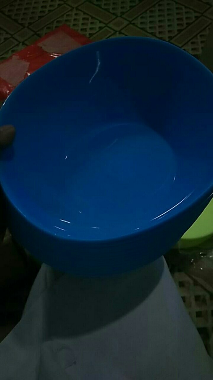 12pcs Mangkok Happy L Besar 16,5cm Kobokan Sayur Sebaguna