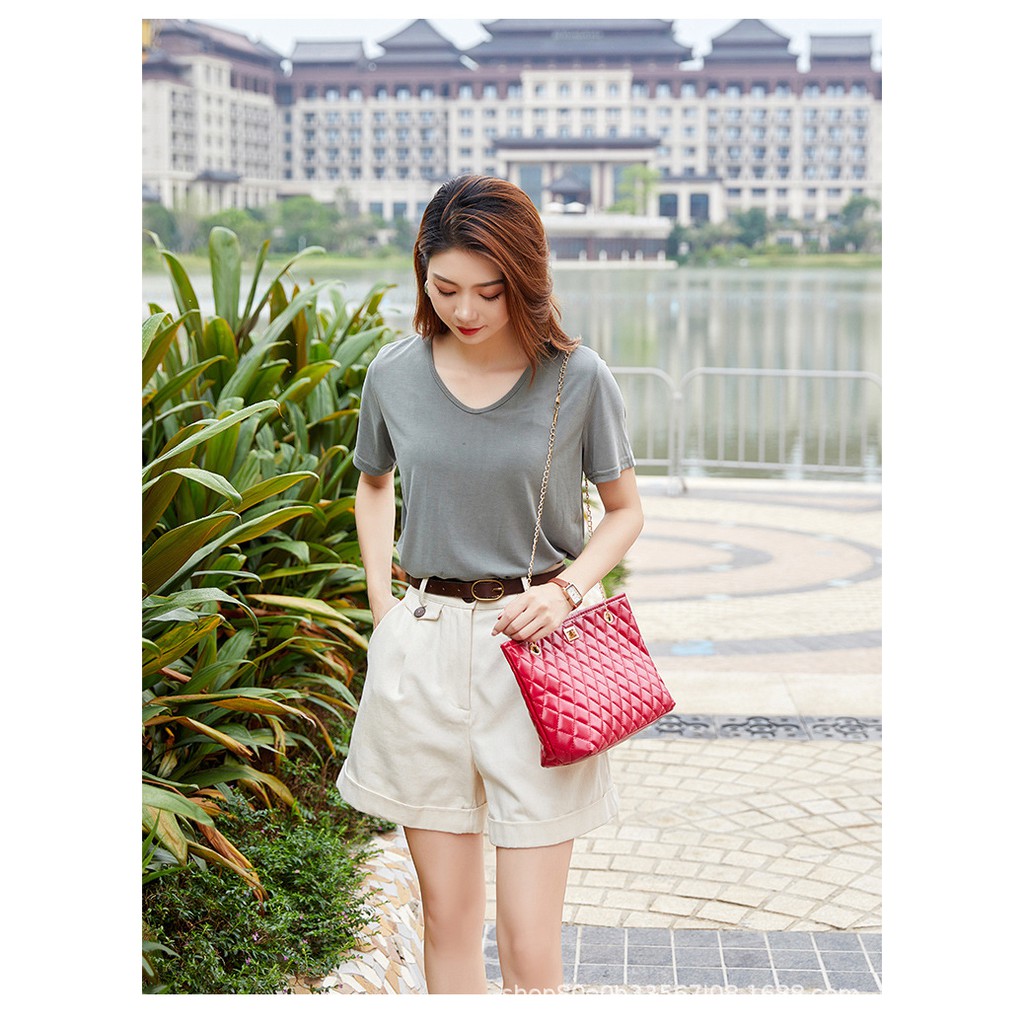 Satu7an T214 Tas Selempang Wanita Fashion Style Tas Wanita Tas Import Tas Tote Bag Sling Bag PU