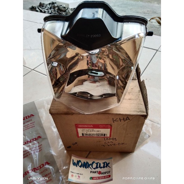 reflektor lampu depan Honda karisma 125D/125X original ahm