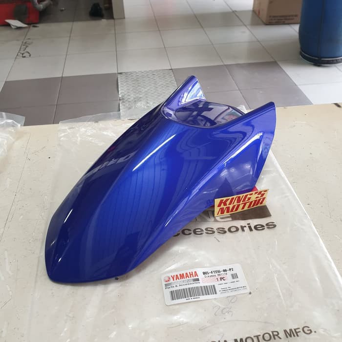 SPAKBOR DEPAN AEROX 155 BIRU-GP (B65-P2) ASLI YAMAHA