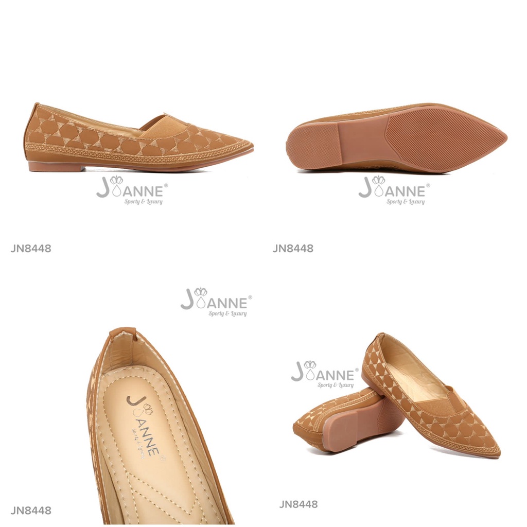 JOANNE Flat Loafers Kulit Shoes #JN8448 ORIGINAL