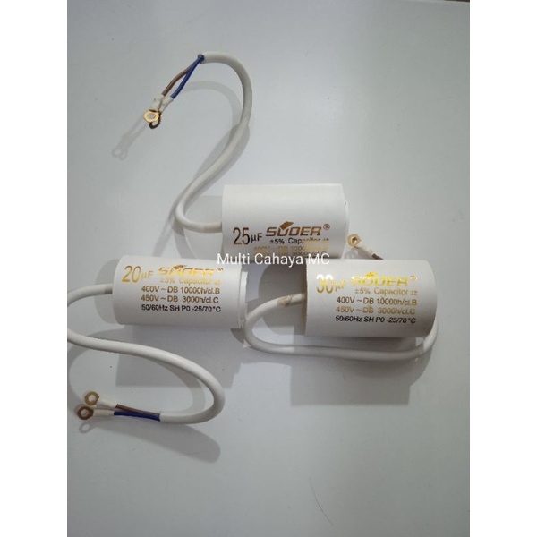 Kapasitor Pompa Air 20 Mikro Farad / Kapasitor Pompa 25uf / Capasitor Pompa 30 UF / Capasitor 20uf /