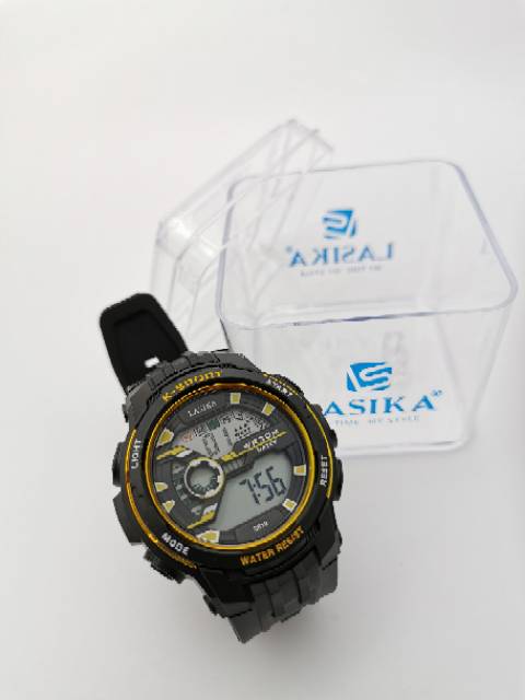 Jam tangan digital Sporty Pria water Resist Lasika 619