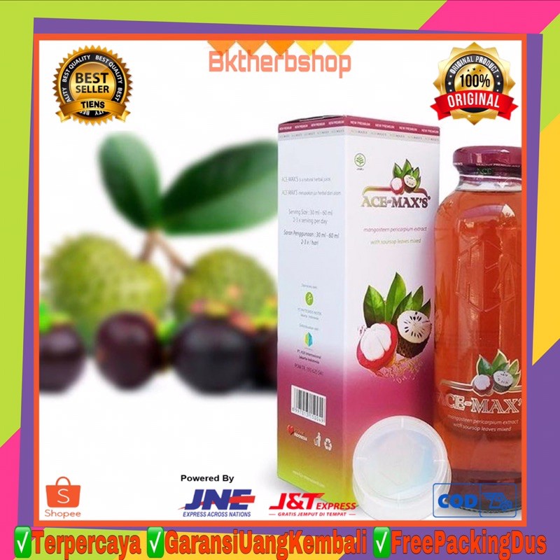 ✅ (GARANSI UANG KEMBALI) ACE MAXS Obat Herbal Alami Kulit Manggis Dan Daun Sirsak Xamthone