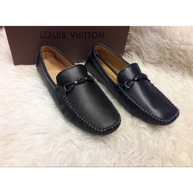 SEPATU LOAFERS PRIA FASHION MURAH KULIT ASLI - LOUIS VUITTON - LV