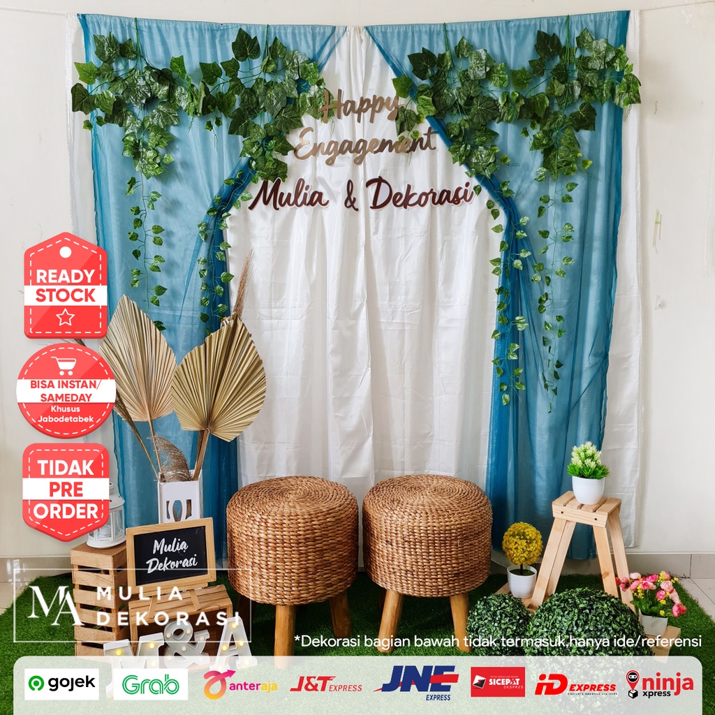 Dekorasi Backdrop Lamaran Nikahan Paket PP