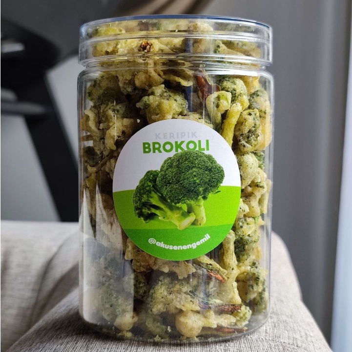 

KERIPIK BROKOLI CRISPY PREMIUM 750ml | KERIPIK SAYUR BUAH PREMIUM