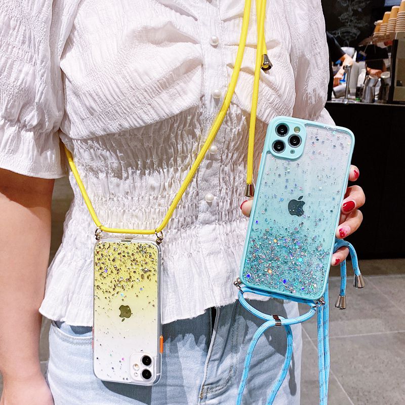 Lanyard Starry Sky Soft Case Samsung A11 A21S A51 A71 A50 A50S A30S A10S A20S A01 A31 A01 Core Silicone Casing