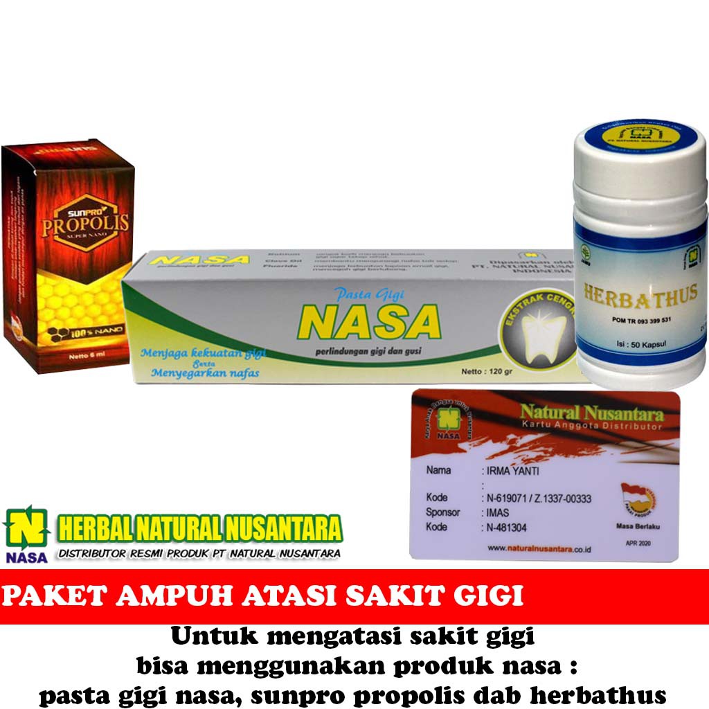 Paket Ampuh Mengatasi Sakit Gigi Gusi Bengkak Dan Gigi Berlubang Pengobatan Sakit Gigi Ori Nasa Shopee Indonesia