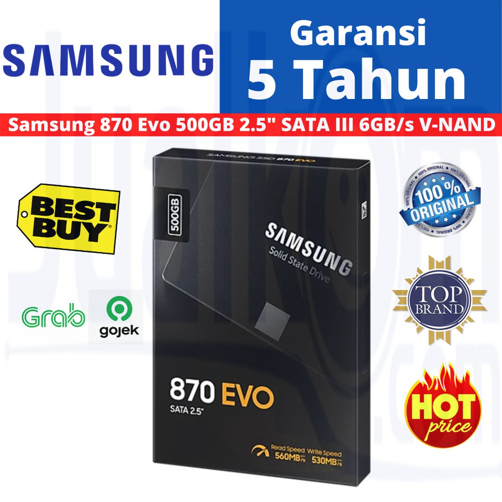 Samsung SSD 870 EVO 500GB 2.5&quot; SATA III Internal SSD SATA3 500 GB