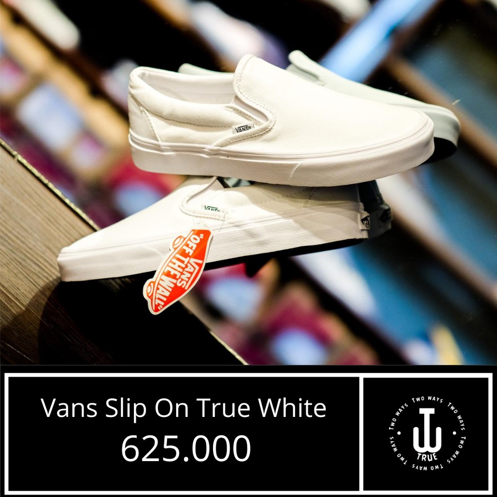 Sepatu Vans Original | Vans Slip On True White Global Market | Sepatu