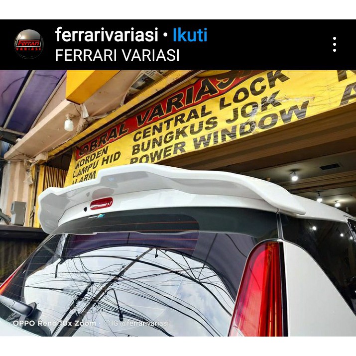 Spoiler aksesoris mobil suzuki ertiga model sport  Ferrari Variasi