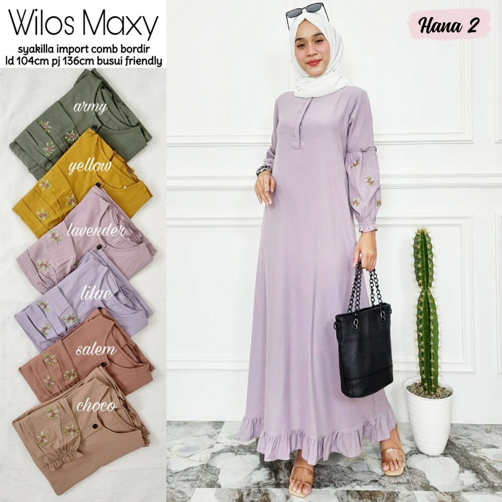 Wilos Maxy Dress Shakila Bordir