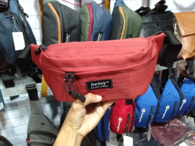 Tas HEAVY original , tas distro Heavy, Heavy bag , tas pinggang, waist bag