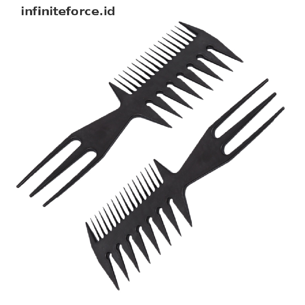 Infiniteforce.id Sisir Brush Gagang Kayu Peralatan Potong Rambut / Salon / Barber