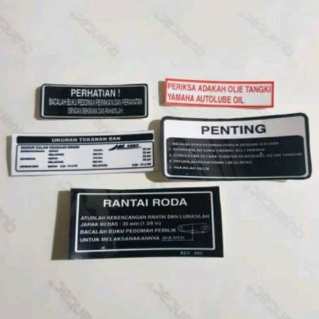 Sticker stiker striping detail yamaha V75 V80 V80 robot,