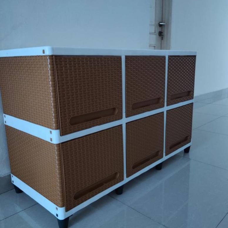 Lemari Plastik Club Lemari Baju Bupet Tv Rak Multifungsi/Laci ::..