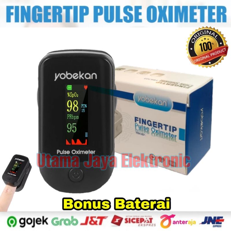 Paket 2in1 Oximeter Pulse Thermometer Gun Original