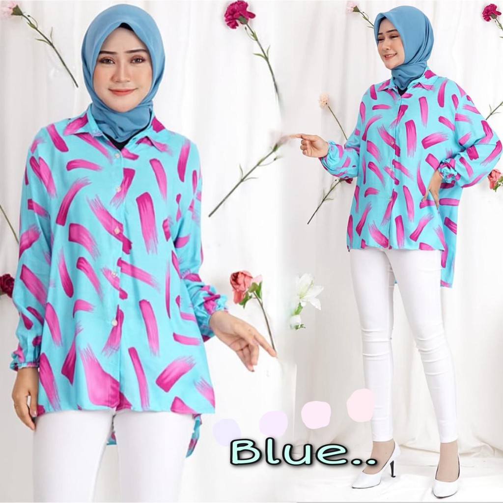 VS GG - baju KEMEJA jumbo wanita VANIA VANIA