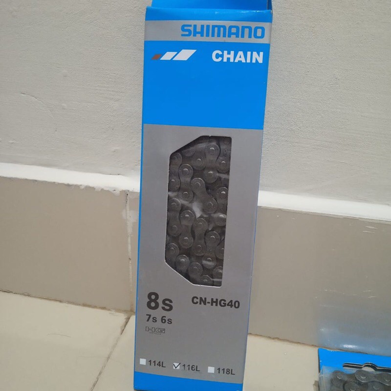 Rantai Sepeda 6 7 8 Speed 6 7 8sp SHIMANO HG HG40 40 Original Ori