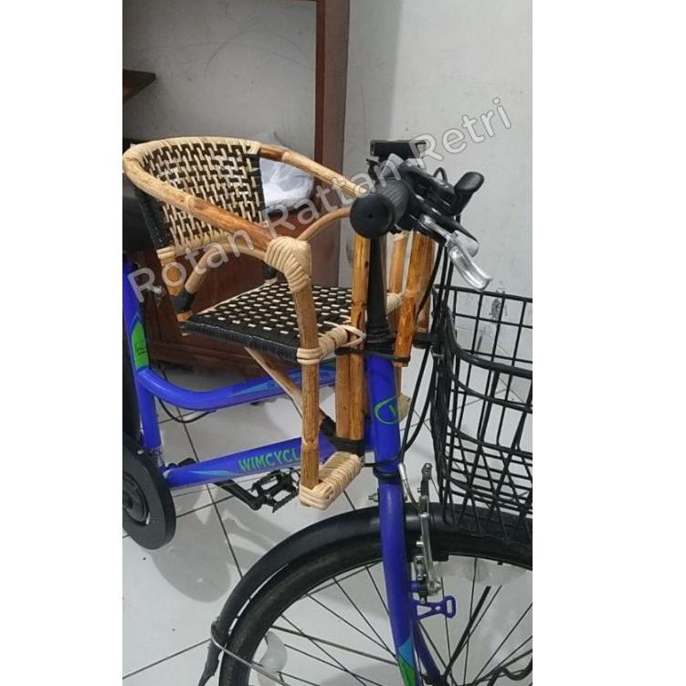 Bagus Banget.. Kursi Boncengan sepeda depan anak MTB, polygon lipat, gunung murah dari rotan