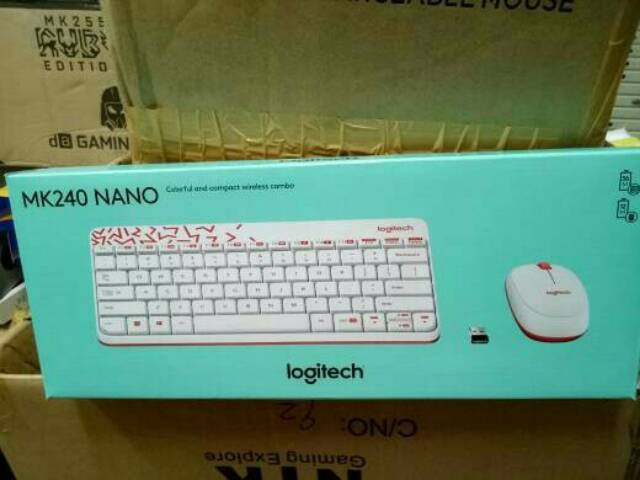 Logitech Wireless Keyboard &amp; Mouse MK240 Nano