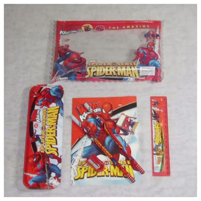

Paket Ujian - Paket Alat Tulis - Paket Puzzle Anak Tempat Pensil Set Spiderman + Dompet Plastik