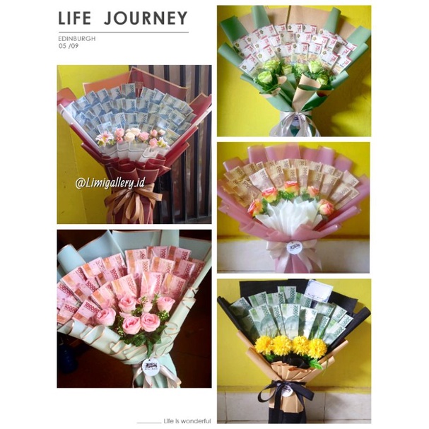 buket uang / buket kosong bisa diisi sendiri