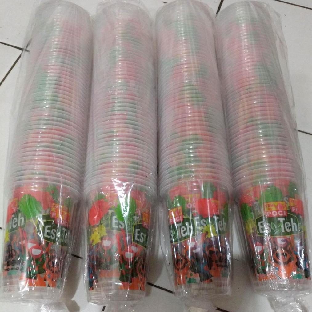 WG- TERMURAH & GRATIS ONGKIR GELAS TEH POCI 16OZ ISI 48-50 CUP POCI 16 OZ BESAR ORIGINAL 100% TERLAR