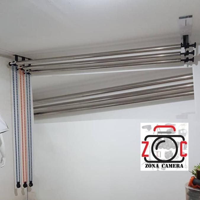 TERLARIS-PRODUK TIANG BAR BACKGROUND EXPANDER 3 4 6 KEREKAN BACKDROP FOTO PHOTO PIPA