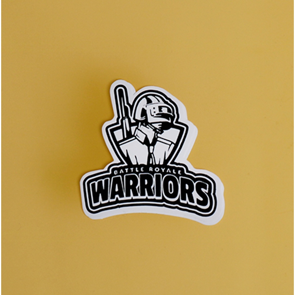 STIKER GRAFTAC - WARRIORS - STIKER AESTHETIC LAPTOP, AKSESORIS HP, ANTI AIR, MOTIF,HELM.