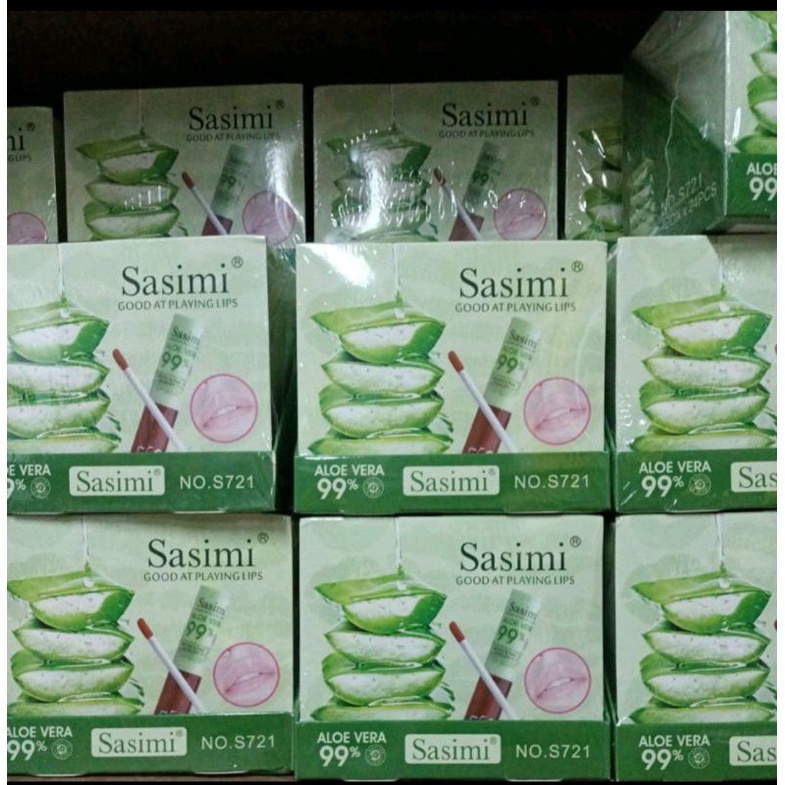 Lip Tint Sasimi Aloe Vera||Liptint Sasimi S721(pcs)