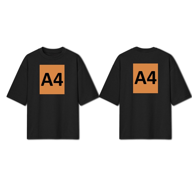 CUSTOM OVERSIZE SABLON DTF GAMBAR A4 + A4