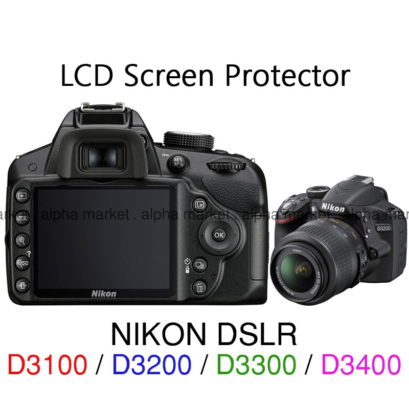 Anti gores LCD Screen Protector Protect Guard Cover Kamera Camera Nikon DSLR D3100 D3000 D3500