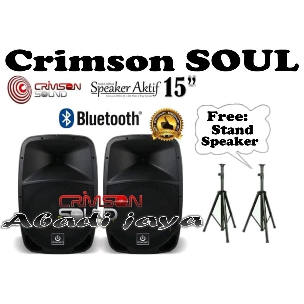 speaker aktif crimson soul 15inch 2pcs ORYGINAL CRIMSON SOUL 15