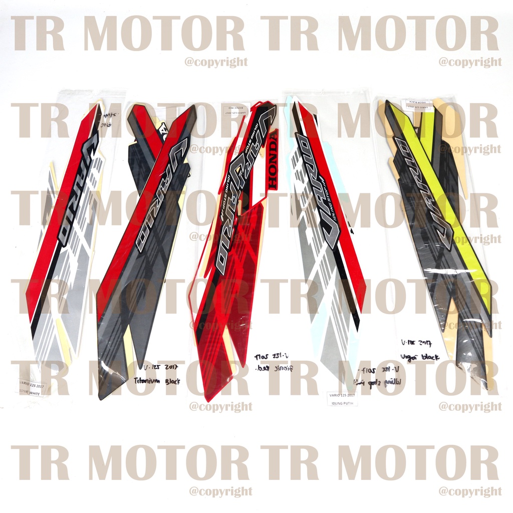 Stiker Motor Vario 125 2017 Sticker Striping Full Set Body Motor