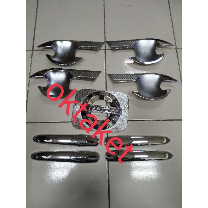 paket outer handle tank cover calya sigra sporty chrome